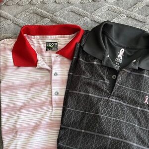 Izod Polo Shirt Duo - Red and Black